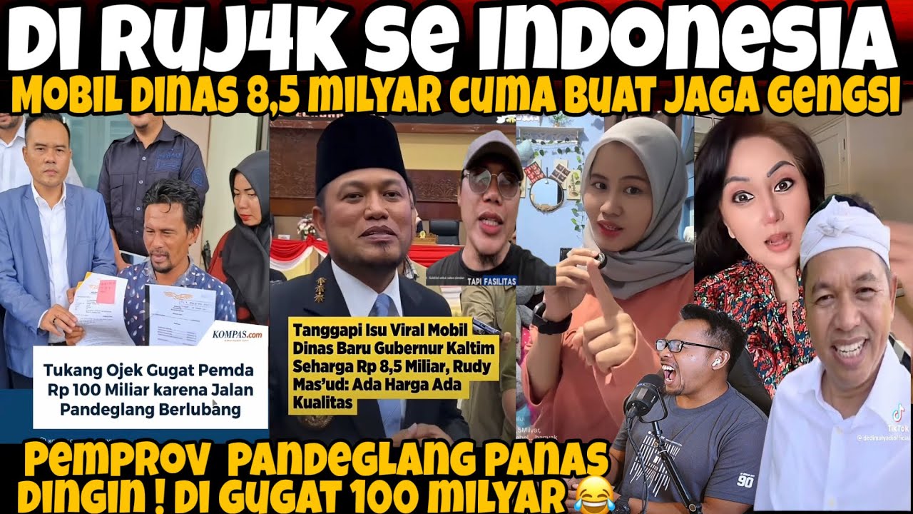 GUBERNUR KALTIM DI RUJ4K SE INDONESIA - DEMI JAGA GENGSI MOBIL DINAS 8,5 MILYAR-JALAN MASIH TANAH🤣