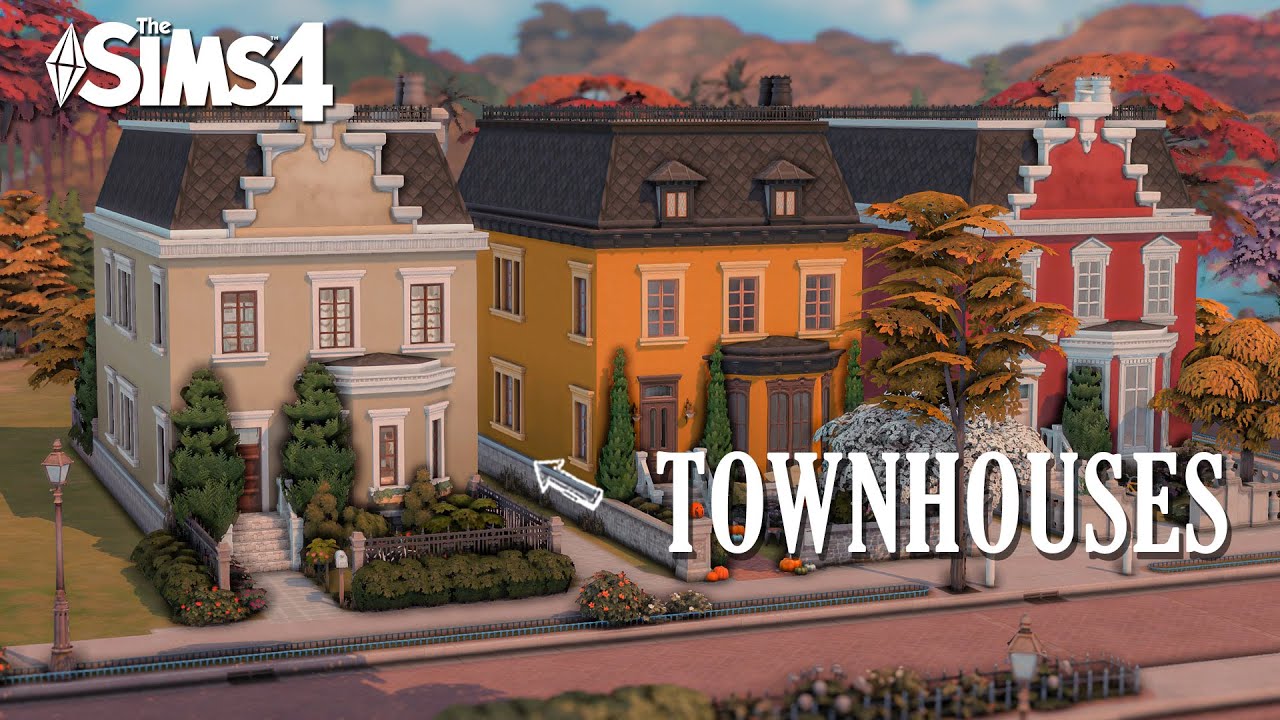Таунхаусы | ЧАСТЬ 1 | Sims 4 | Покадровая съёмка + закадровый голос | Без CC
