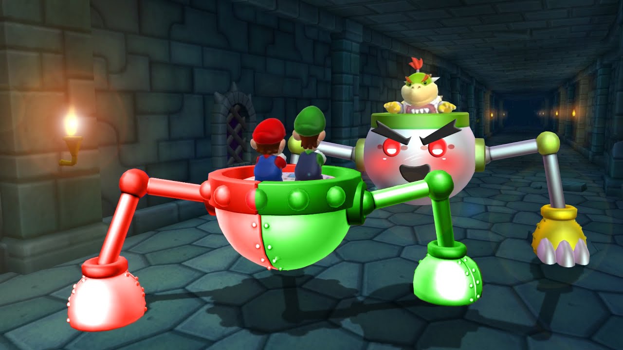 Mario Party 9 MiniGames - Mario Vs Luigi Vs Yoshi Vs Kamek (Master Difficulty)