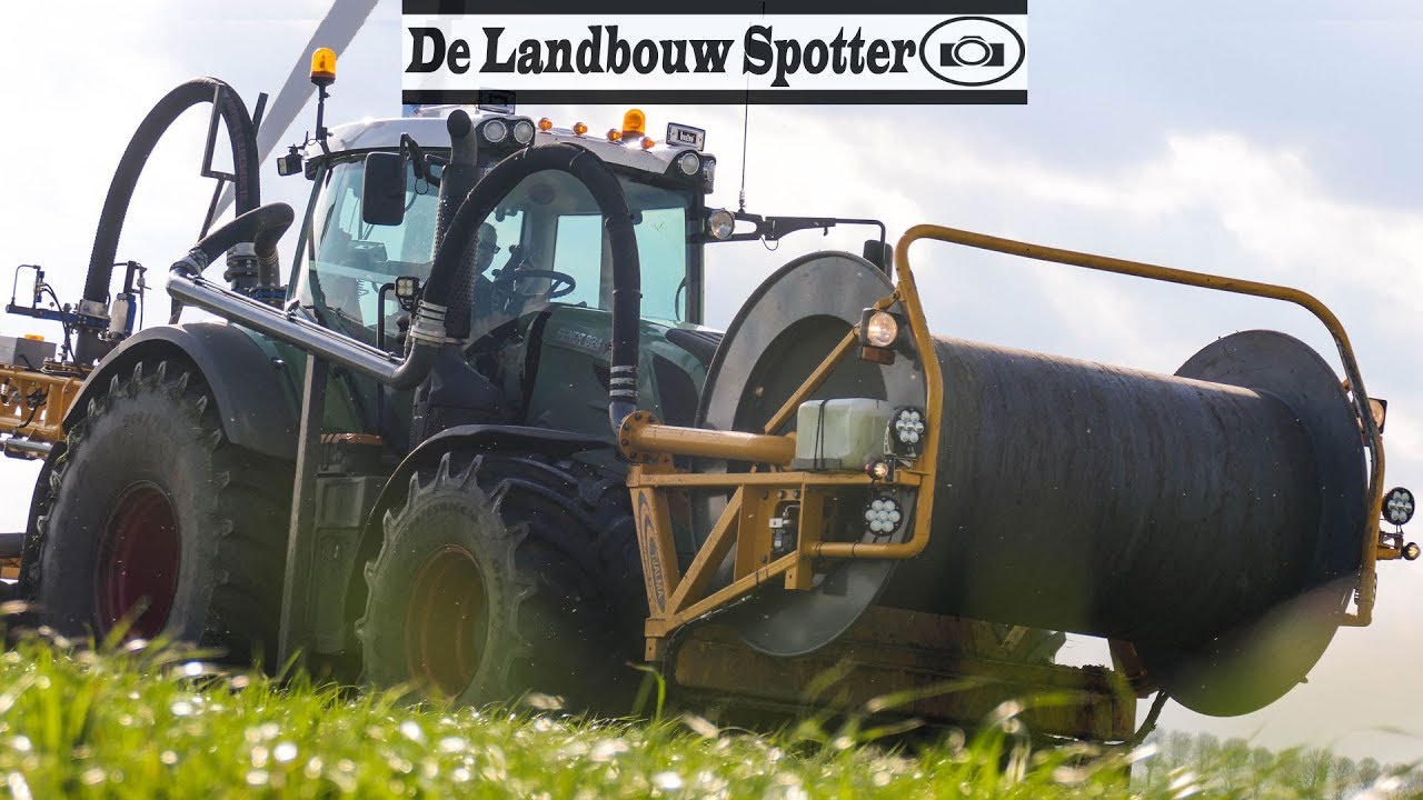 Injecting slurry 2020 | Visch B.V. | Two Fendt 824 | van der Wijngaard | Weiland bemesten