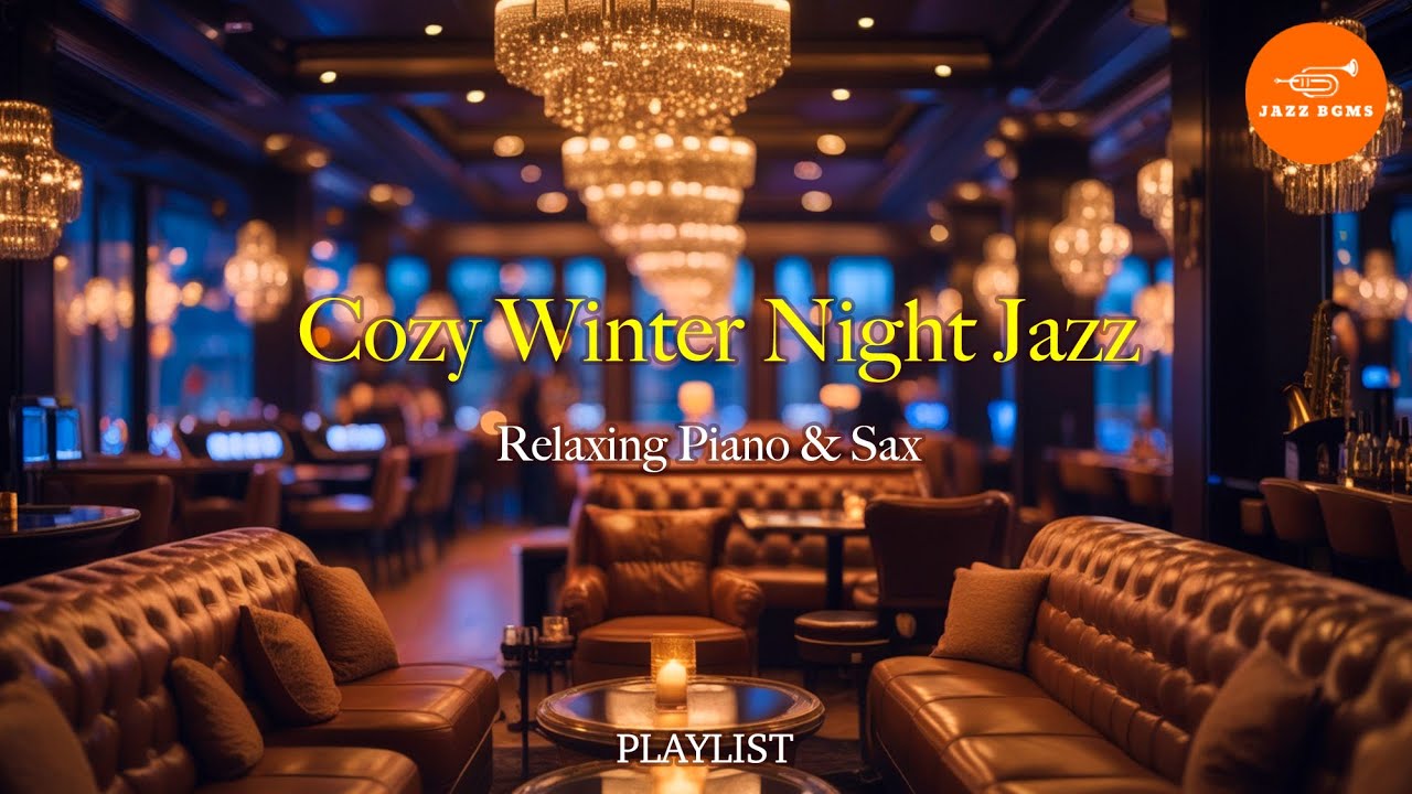 Cozy Winter Night Jazz ❄️ Relaxing Piano & Sax for a Warm January Cafe