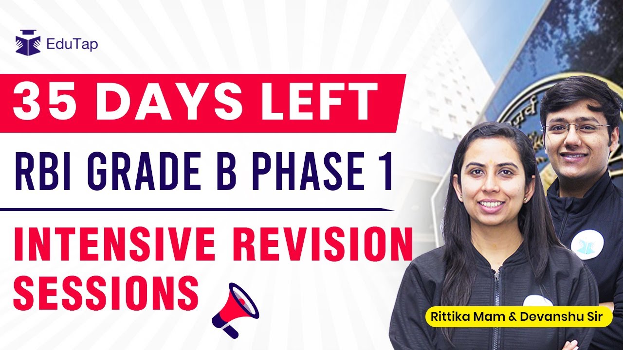 Best Strategy and Guidance for RBI grade B 2022 Phase 1 examination | Important topics and MCQ