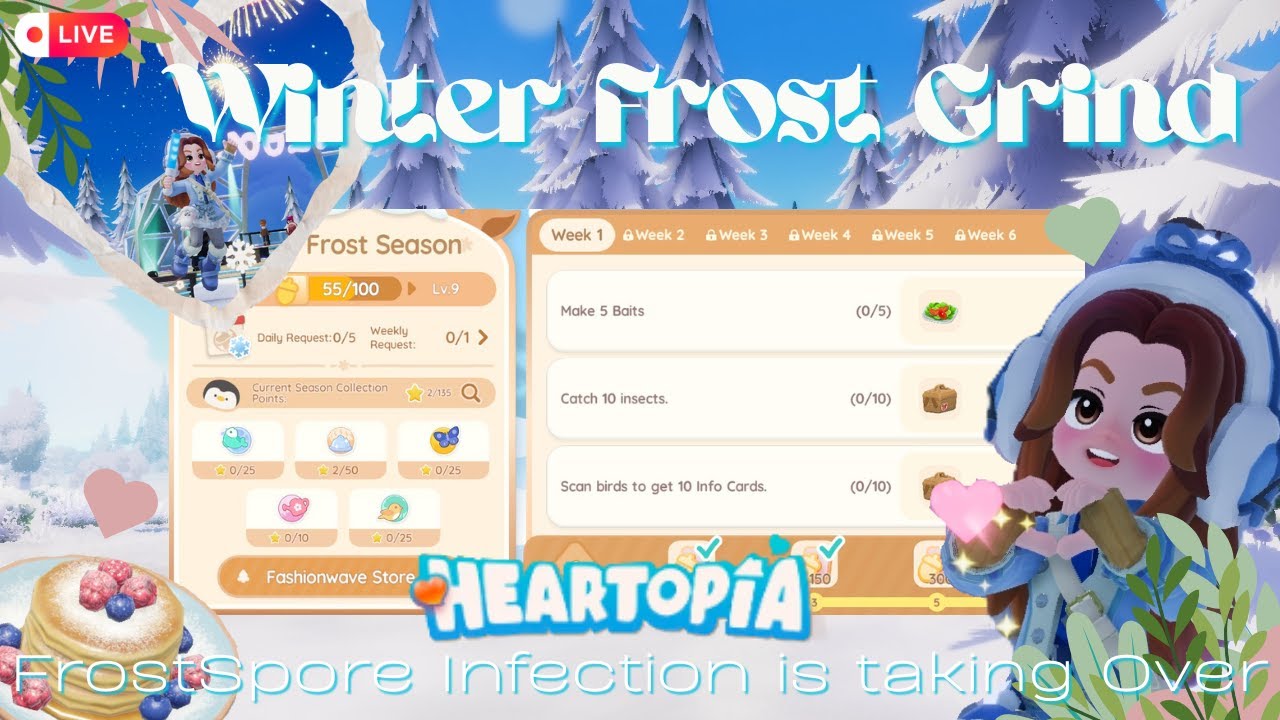 Lets get into the Week 1 Winter Frost Grind | Heartopia Winter Frost Season Event