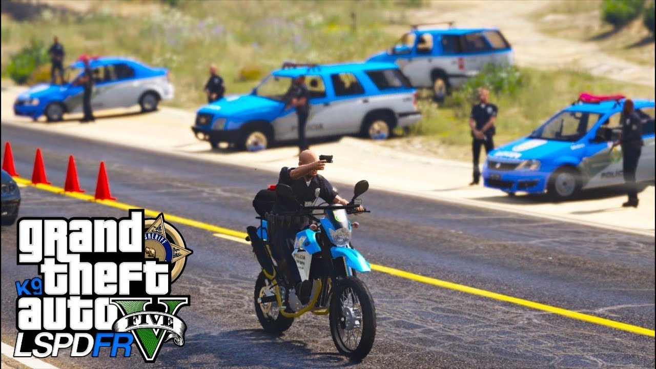 GTA V | LSPDFR | BLITZ POLICIAL AGITADA COM A XT 660 DA PMERJ | EP# 158