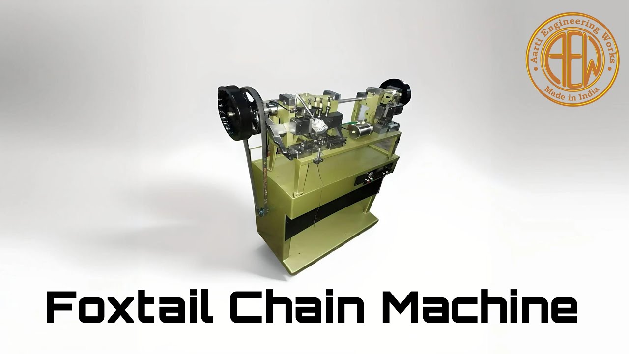 Foxtail Chain Machine || Aarti Engineering Works || Contact for more details: +918218375440
