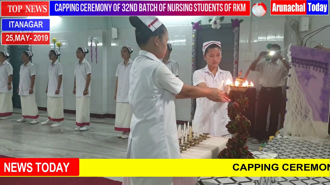 CAPPING CEREMONY OF 32ND BATCH STUDENTS RAMAKRISHNA MISSION,SCHOOL OF NURSING