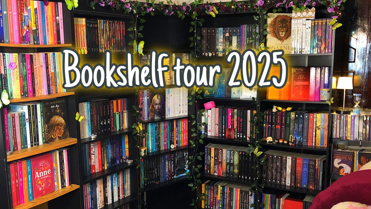 BOOKSHELF TOUR 2025- 650+ Todos os Livros da estante