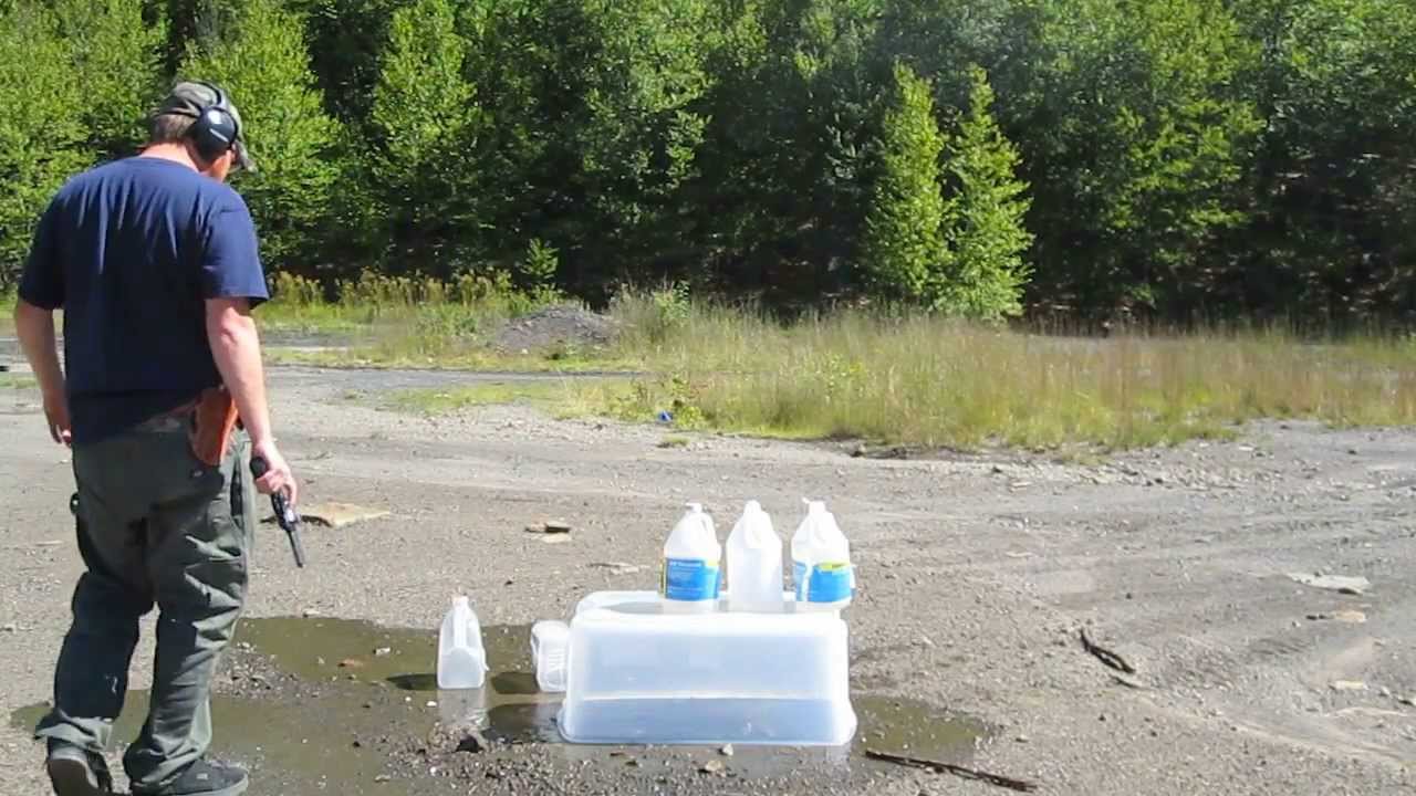 Smith and Wesson 329PD -44 Magnum- 240 grain Missouri Bullet Company Smasher- Jug Test
