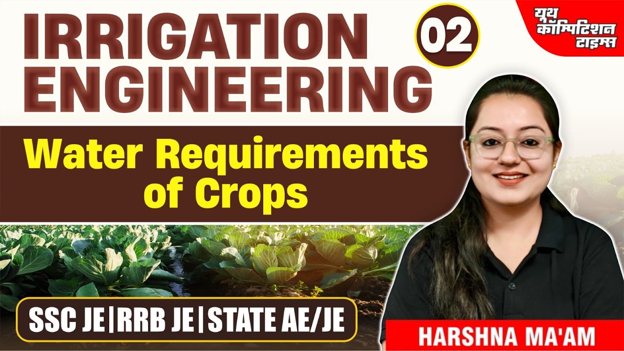 Water Requirement of Crops | 02 | Irrigation Engineering | CE | Harshna Verma