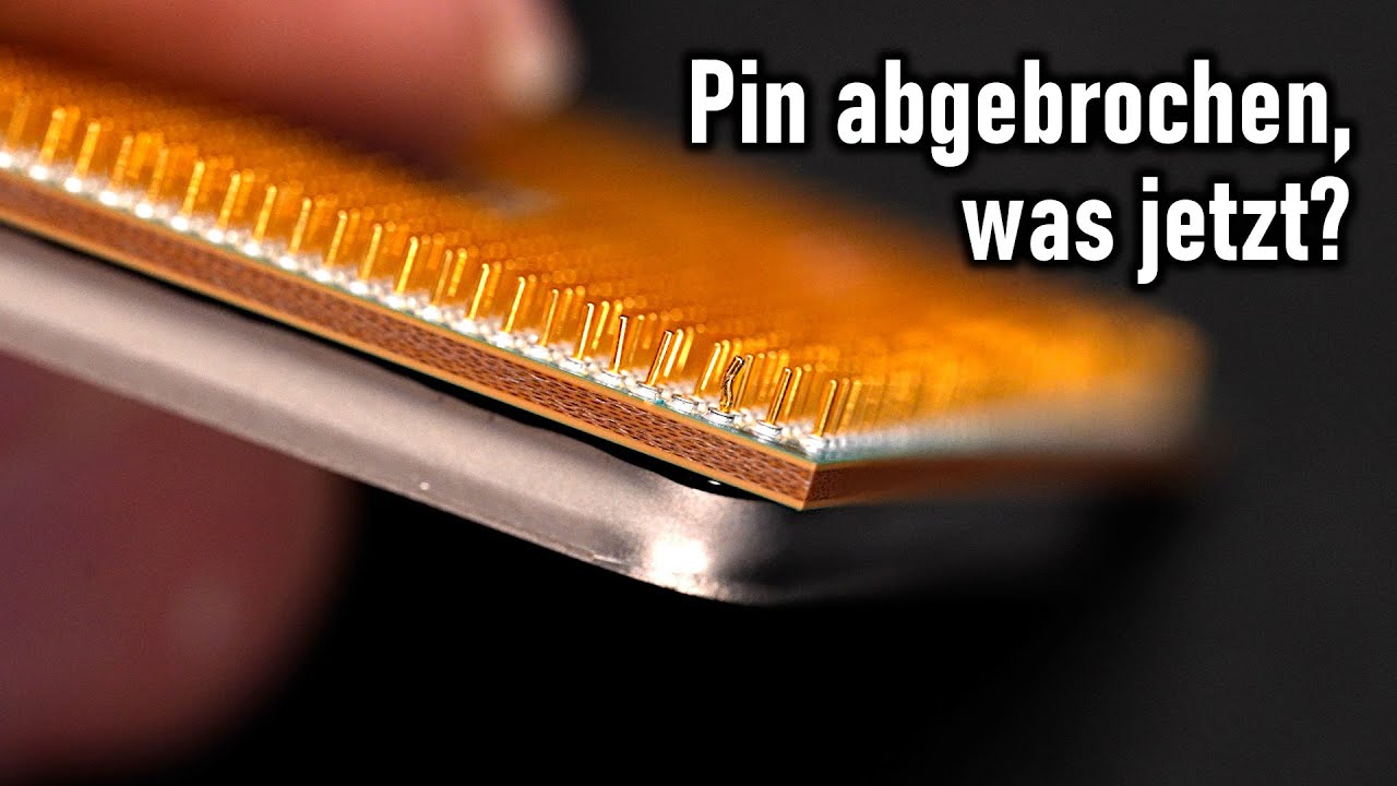 Das ging fast schief (wörtlich)... Pin am Ryzen 5950X wieder anlöten