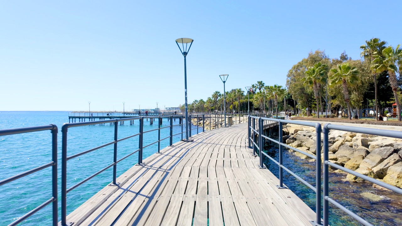 Limassol, Cyprus Walkthrough 4K | Molos Promenade, Old Port, Marina & Old Town