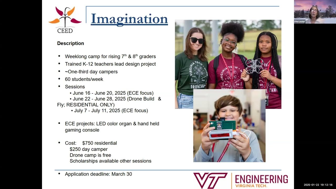 Virginia Tech STEM Summer Program Info Session 2025