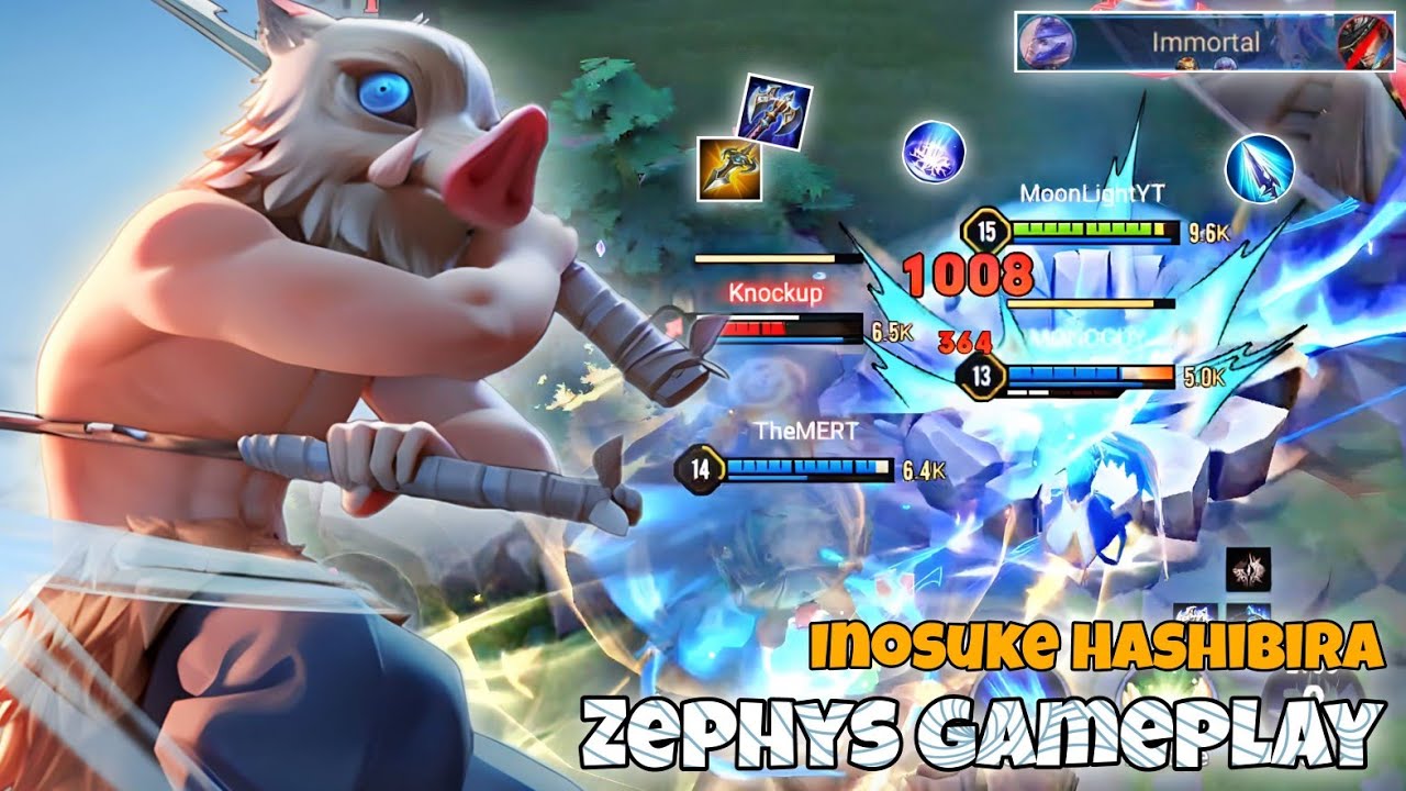 Zephys Jungle Pro Gameplay | Inosuke Hashibira Skin | Arena of Valor Liên Quân mobile CoT