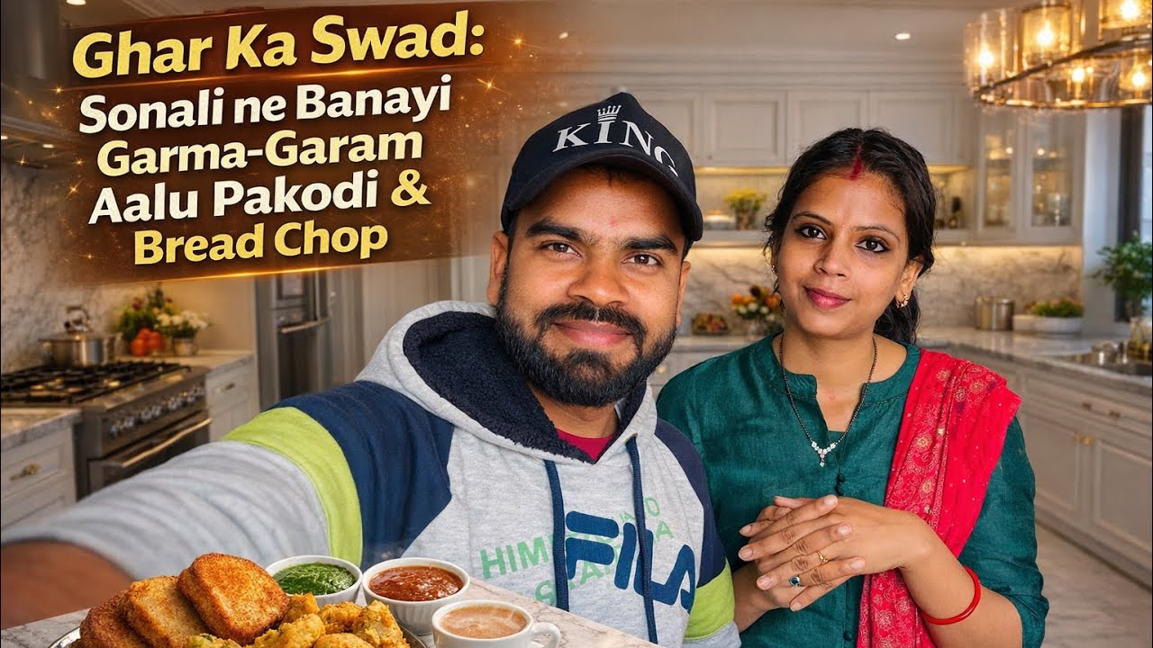 Sonali ke Haath Ki Lazeez Aalu–Besan Pakodi & Crispy Bread Chop”