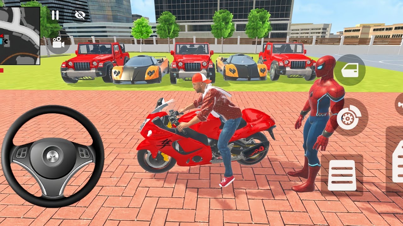 Frinkline & Spider Bought New3️⃣Mahidra jeep 2️⃣pagani Zonda Cars in 💥 Indian theft auto Simulator