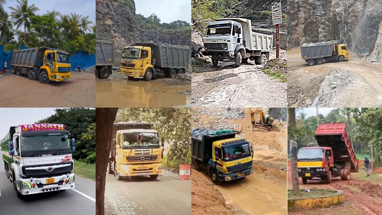 🥵🔥ചുങ്കുറപ്പുള്ള മുത്തുമണികൾ 2.0🔥🔥 | heavy 12 wheel truck off road driving | Part 187 | tipper lorry