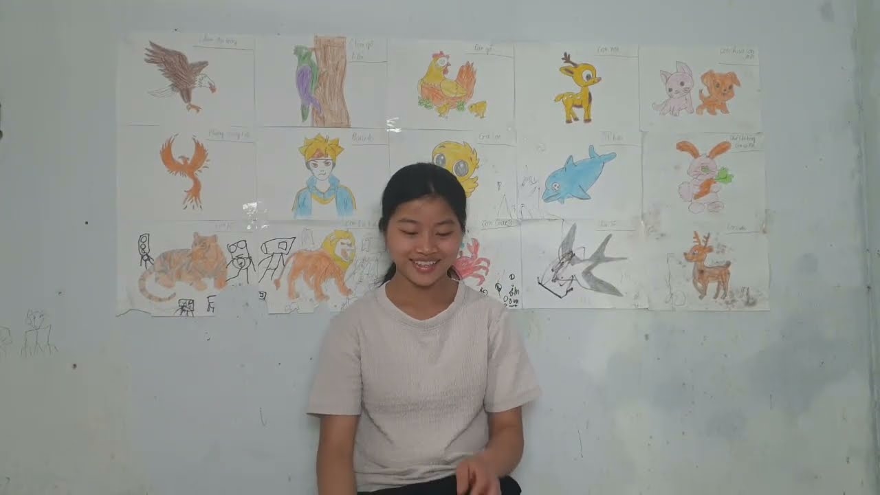 PHUM NITEAN | H&ocirc;m nay m&igrave;nh sẽ hướng dẫn cho c&aacute;c bạn vẽ v&agrave; t&ocirc; m&agrave;u về con vật: KIẾN VUI VẺ