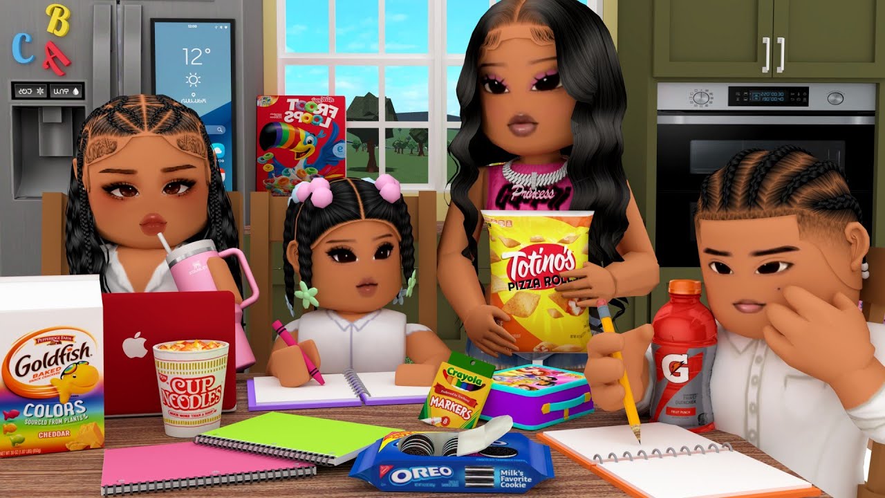 FAMILY'S BUSY AFTER SCHOOL ROUTINE!!! *CRUSH ON BASKETBALL COACH!!* | Bloxburg Family Roleplay