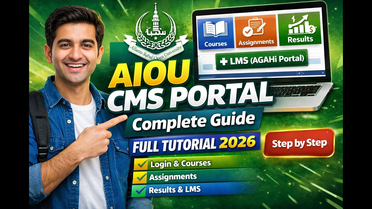 How to Use AIOU CMS Portal Step by Step | Complete Step-by-Step Guide for Students 2026