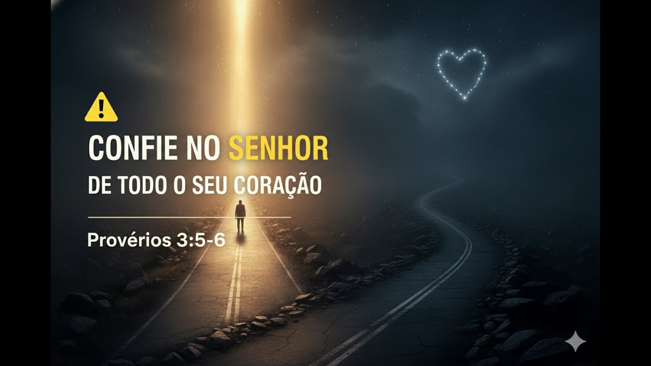 Confie em Deus | Reflexão em Provérbios 3:5–6