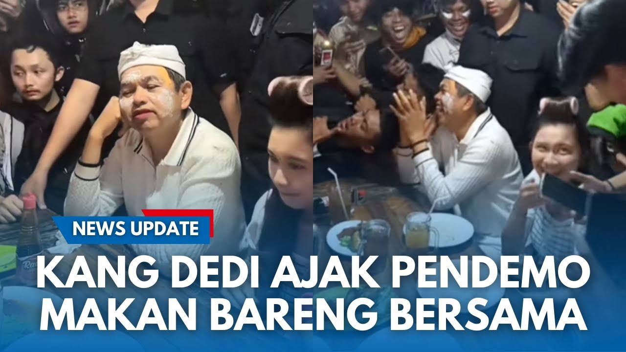 PENDEMO DITRAKTIR MAKAN SAMA KDM! Pertama Dalam Sejarah Gubernur Jabar Ajak Masa Aksi Makan Bareng