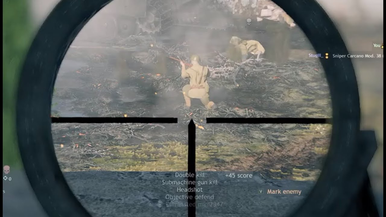 Sniper StG 44 vs soviet infantry in enlisted