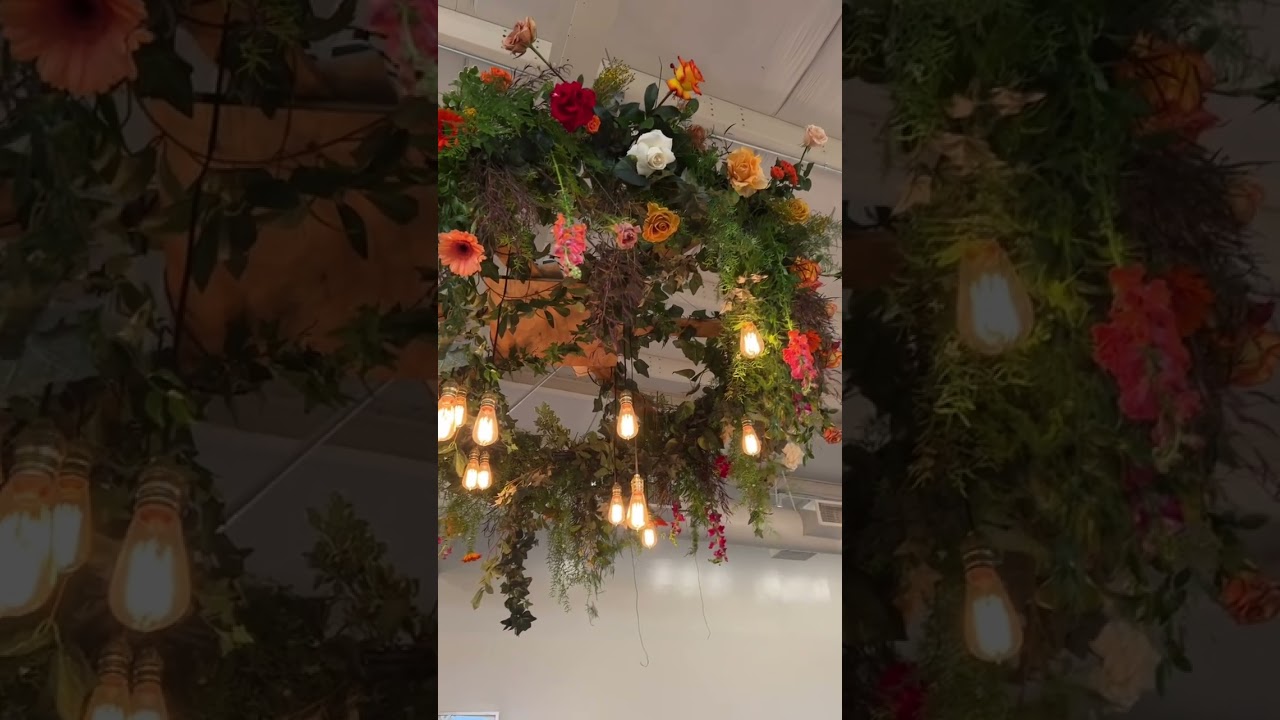I should make a hanging install / floral chandelier how to video right ??