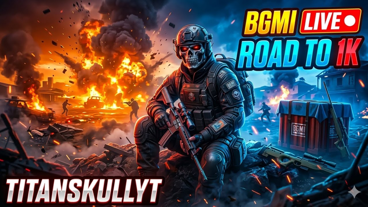 BGMI LIVE 🔴 | Playing With Subscribers | Road To 1K Subscribers | Hindi Gameplay @titanskullyt