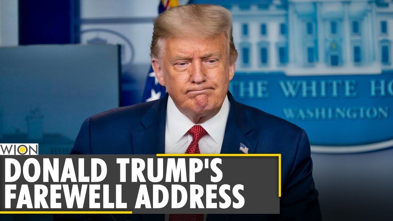 U.S.| Trump stresses achievements, condemns Capitol hill seige in his Farewell speech | Republicans