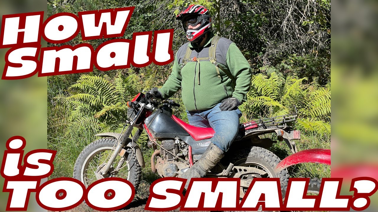 Big Guy on a Little Dual Sport Motorcycle: Does Size Matter? Opinions on TW200 XT225 DRZ-400 WR450f
