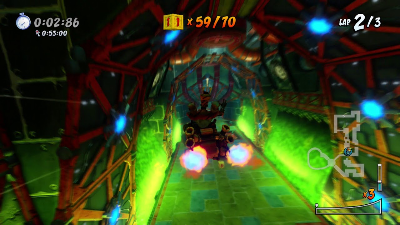 CTR:NF - N Gin Labs -0:05:-7 Relic Race (SHORTCUT EXPLOIT) [WR]