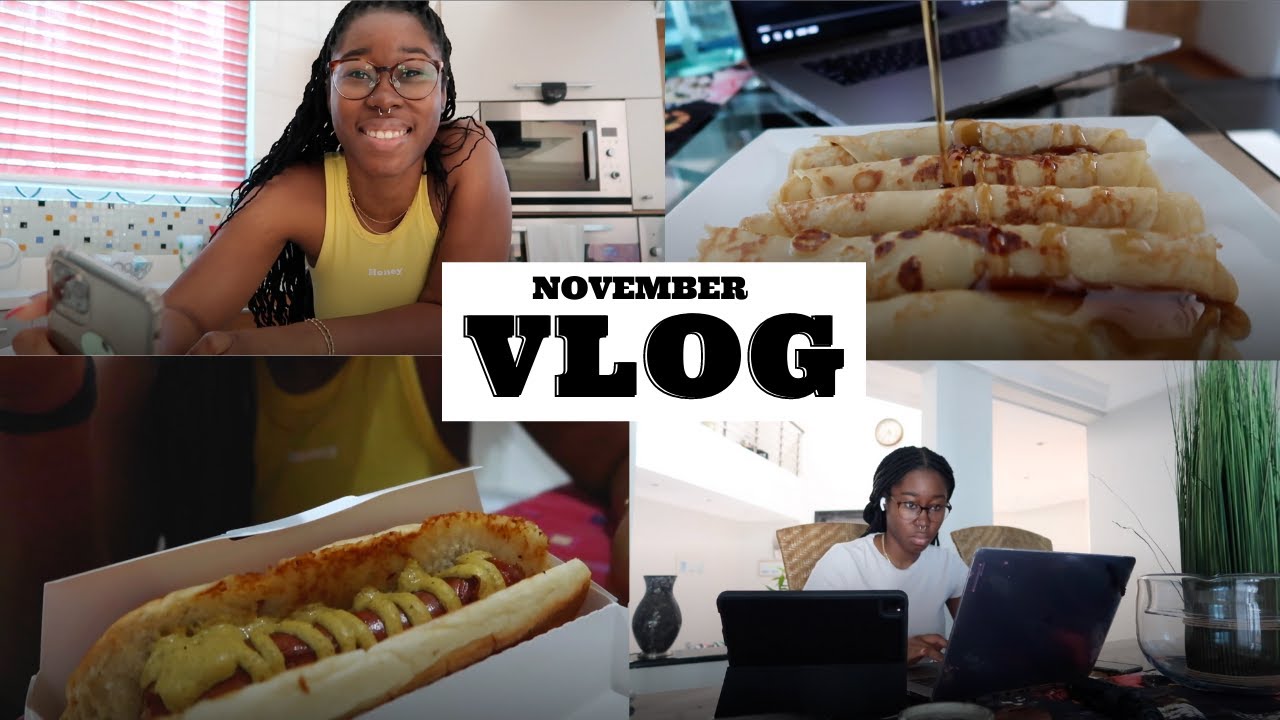 AT HOME VLOG | pancakes 🥞, hotdogs and studying 📚