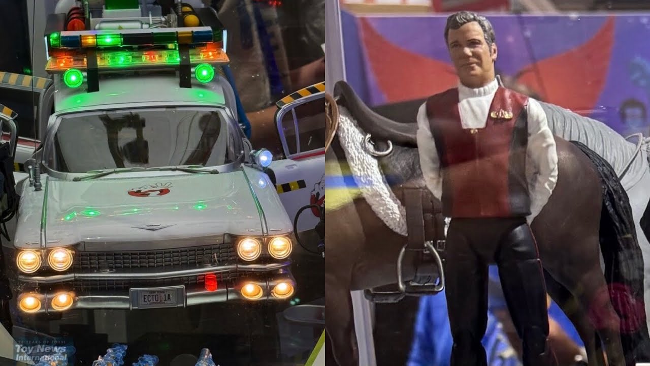 New Ghostbusters Haslab & Star Trek action figures Nacelle Company on display Sdcc