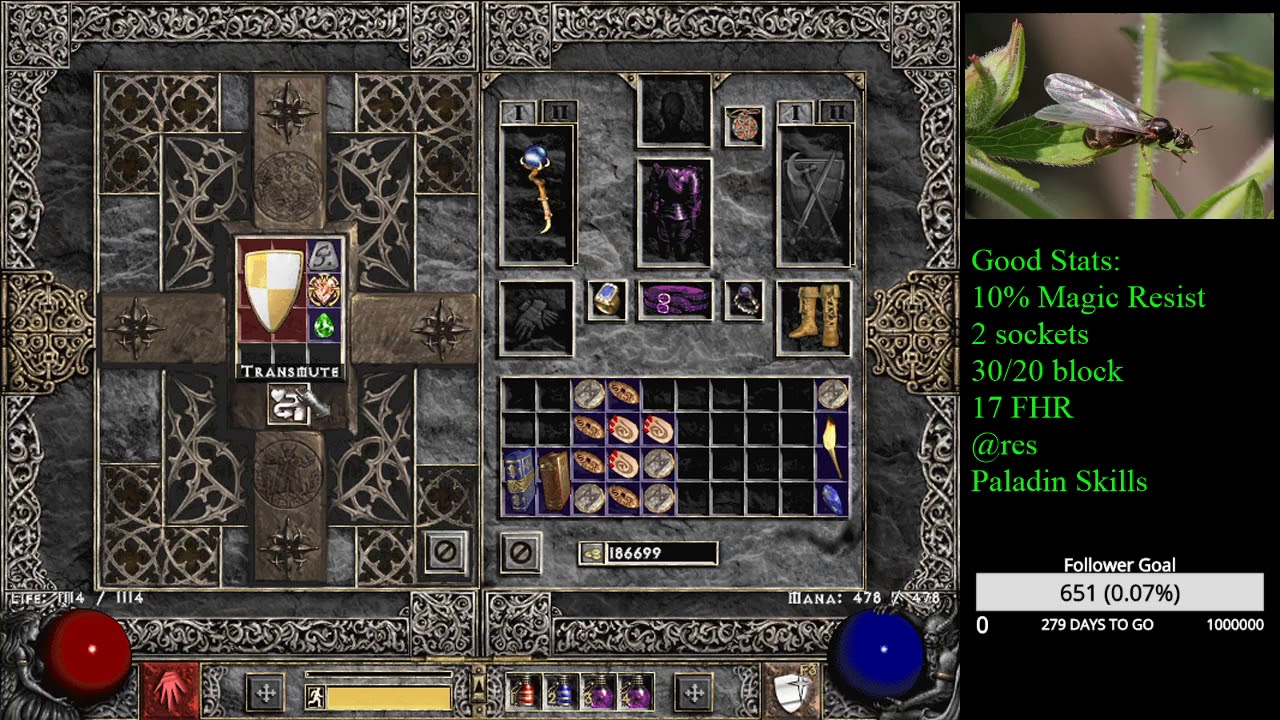 Diablo 2 - Crafting 107 Safety Shields - Holy Grail (Single Player / Plugy)