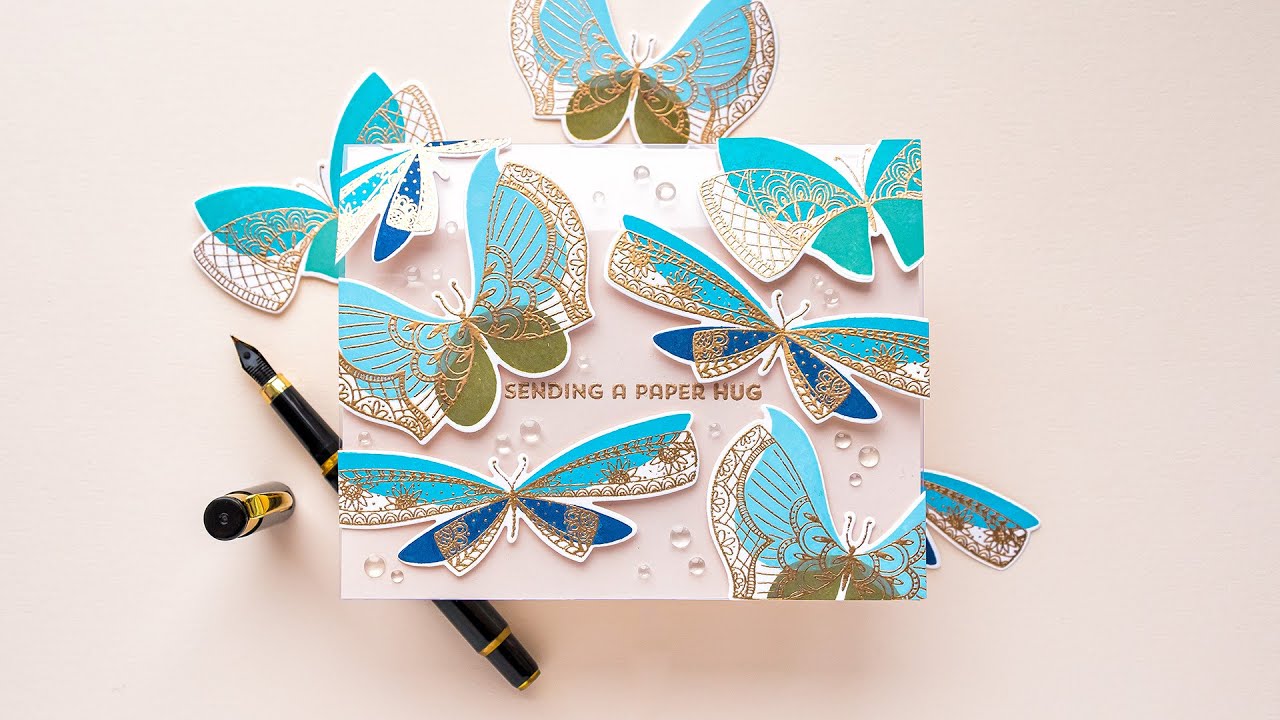 Creating an Acetate Card with Floating Butterflies