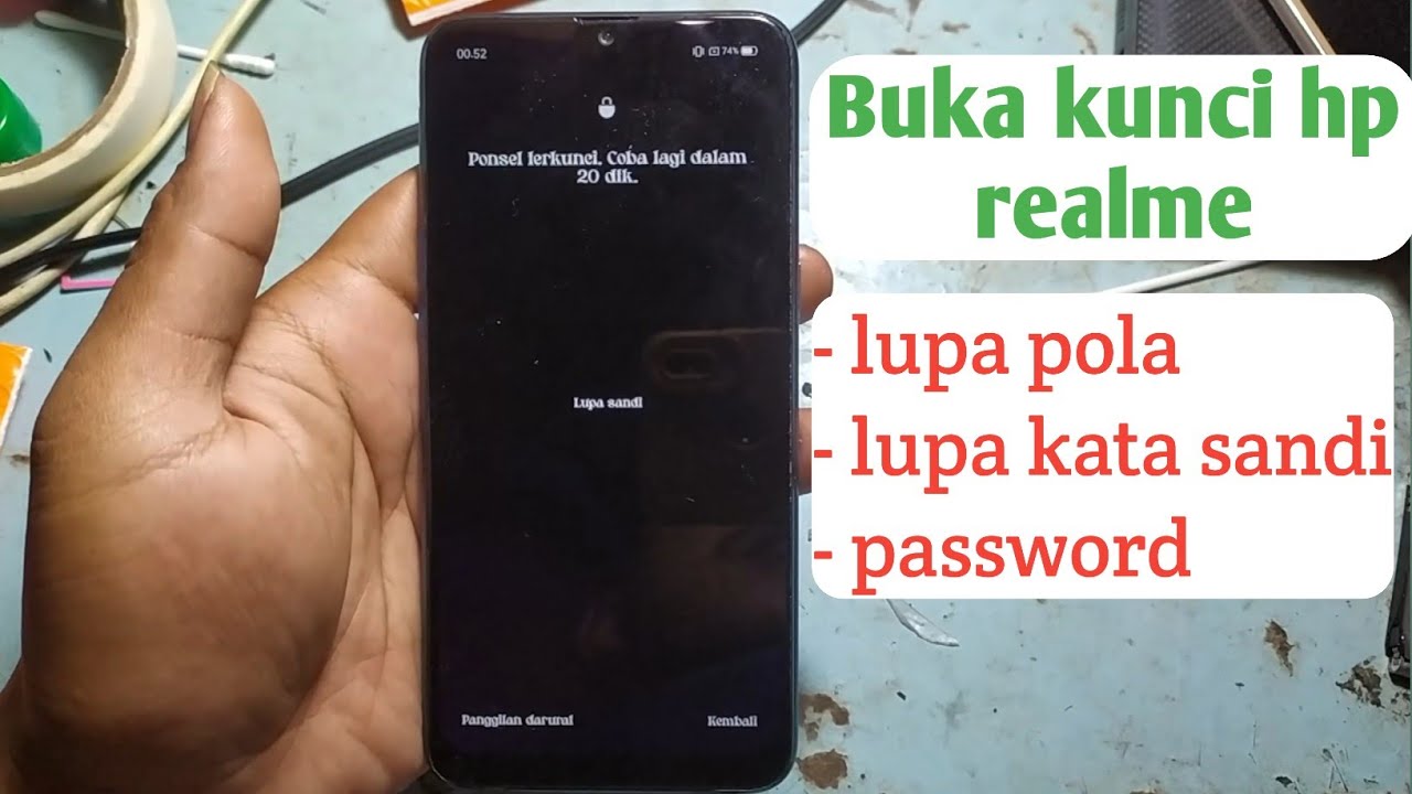 Cara buka kunci hp realme lupa kata sandi