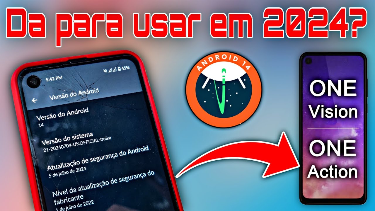💥 BOMBA 🔥 Motorola One Action com Android 14 em 2024 📲 Da para usar? 🤯