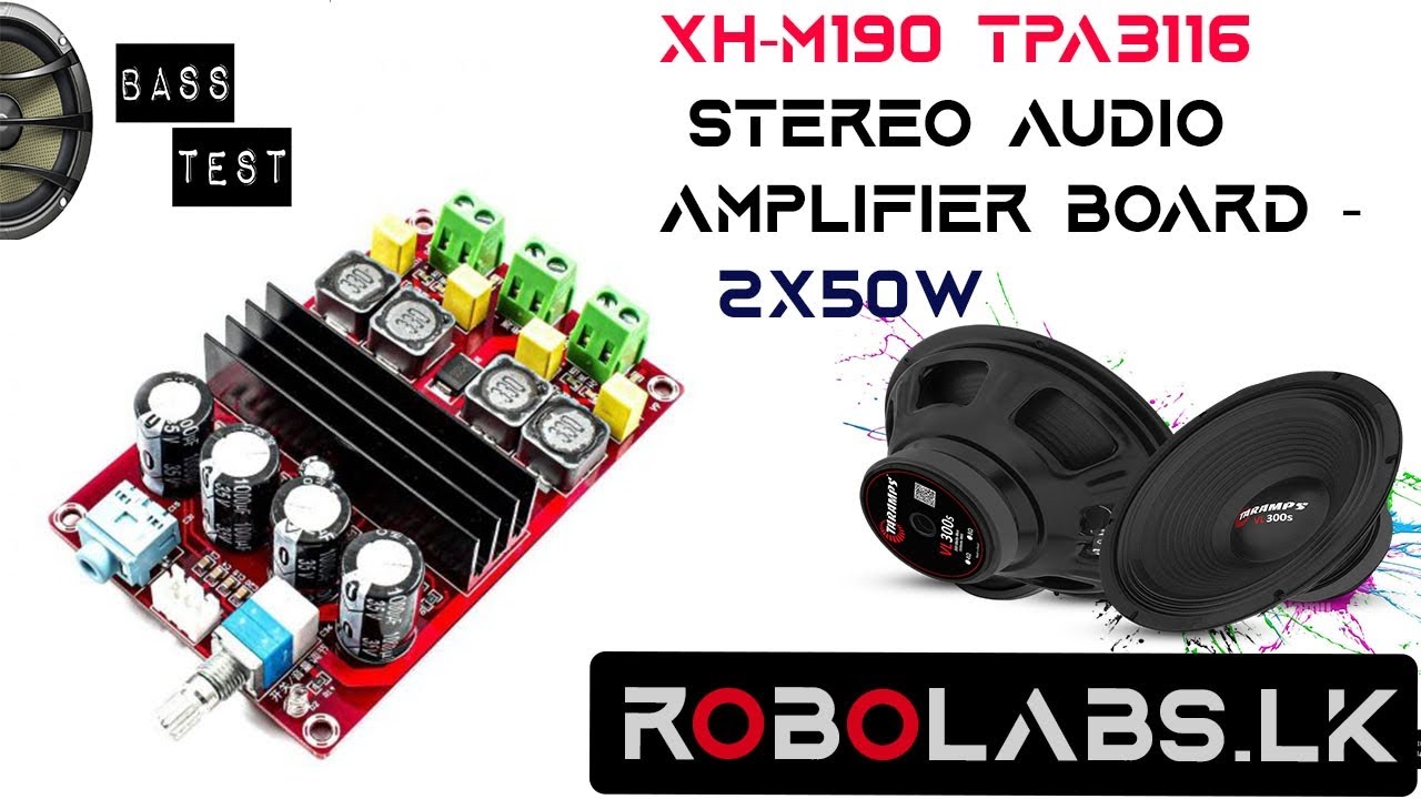 XH-M190 TPA3116 Stereo Audio Amplifier Board - 2x50W