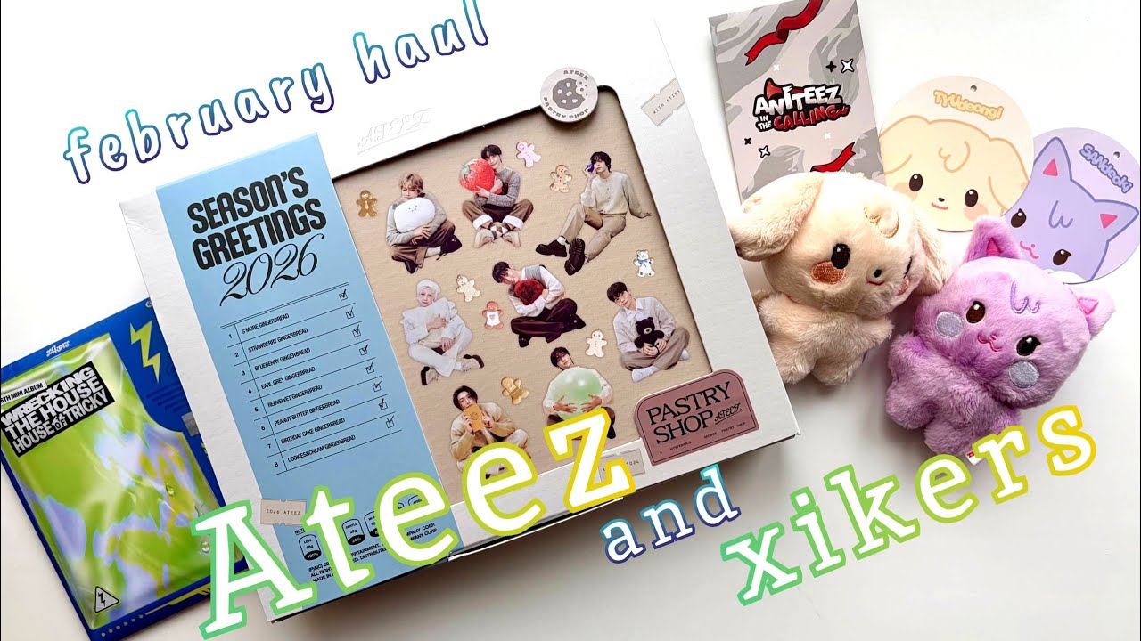 ❄️ K-pop haul: гритинг ATEEZ 2026, мерч Aniteez & альбом xikers ‘Wreaking the House’ ❄️
