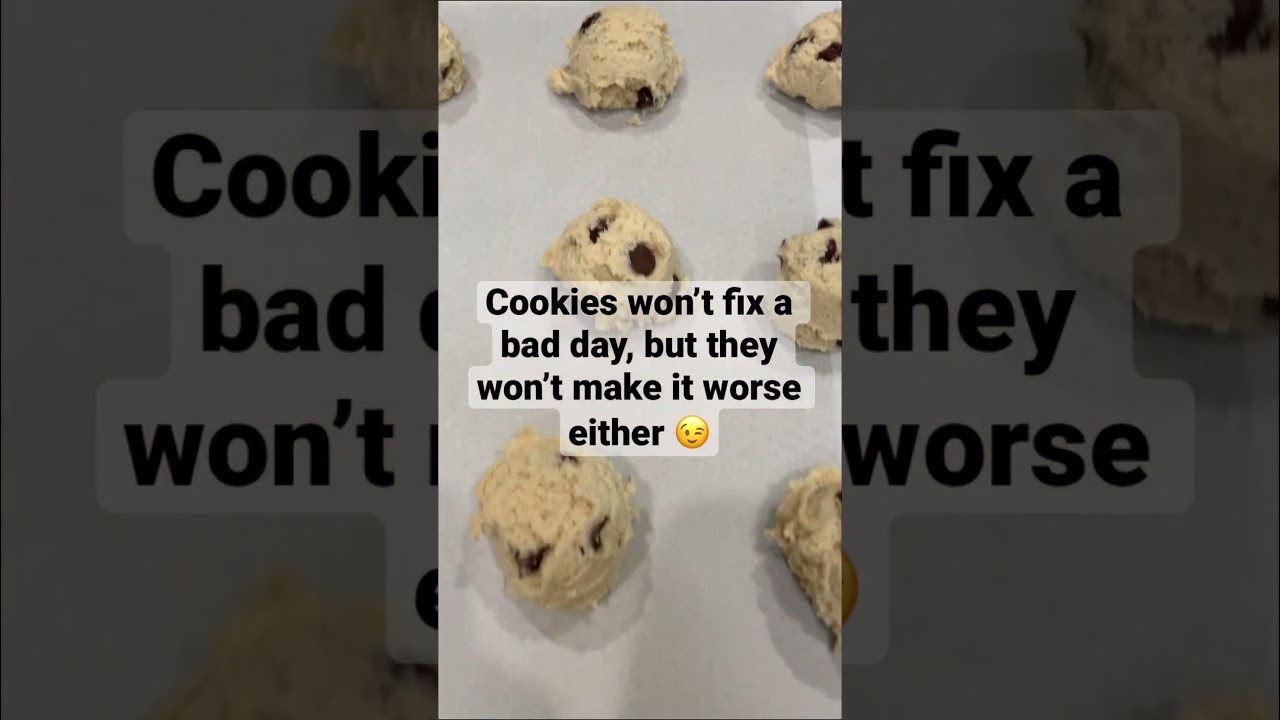 Life hack -make cookies on bad days! #cookies #chocolate #dessert #baking #lifehacks #badday #mom