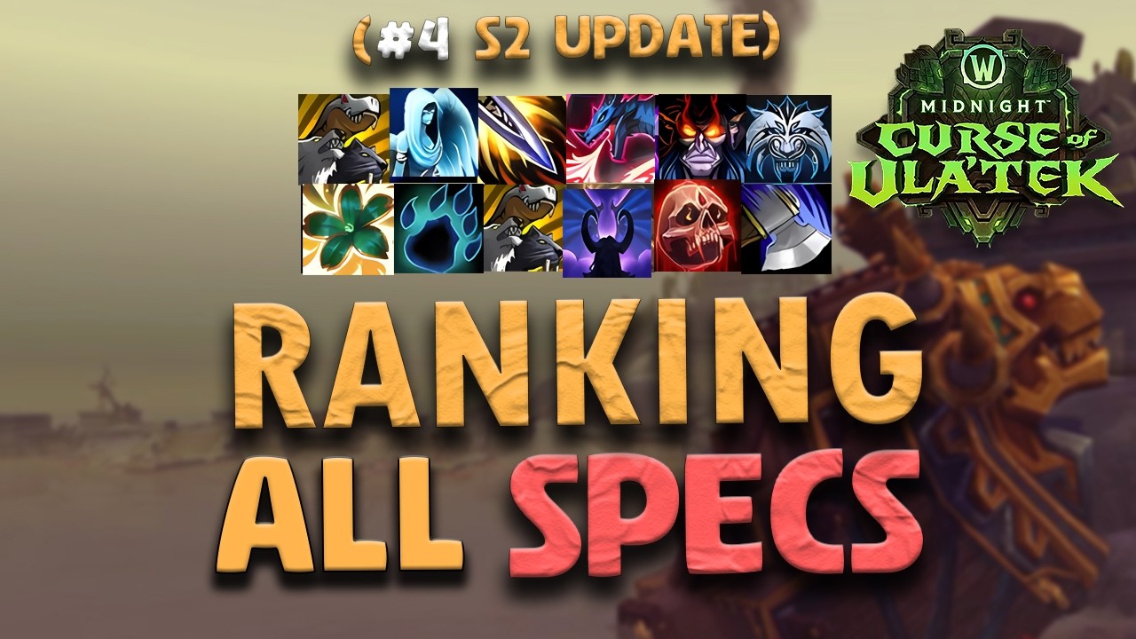 Progressive M+ TIERLIST | #4 Update - RANKING ALL SPECS - Midnight S2 - | Patch 12.1