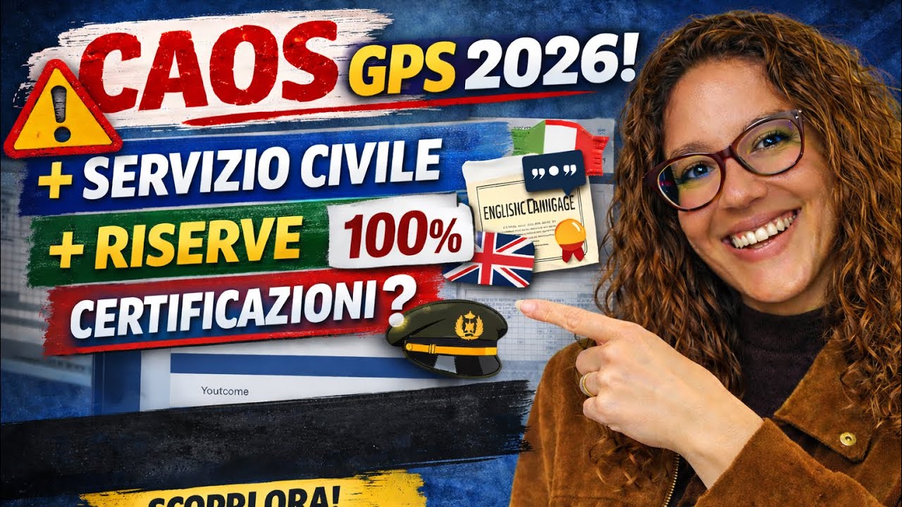 GPS 2026 COLPO DI SCENA: Certificazioni Valide… Ma Attenzione a Servizio Civile e Riserve!
