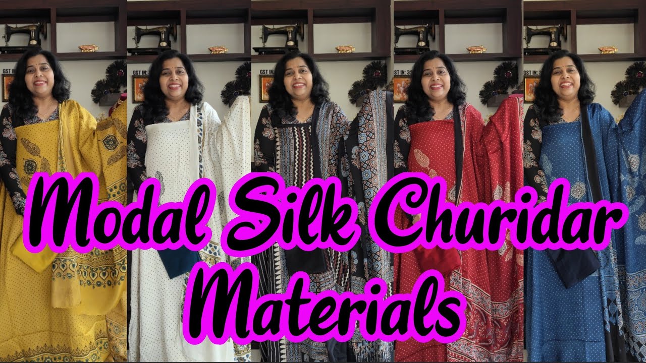 Modal Silk Churidar Materials ❤️ Unjurus Lifestyle ❤️