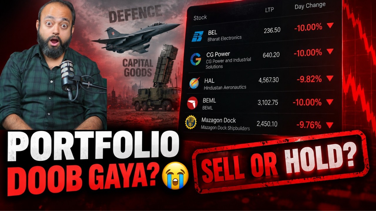 Bazaar Gira! Yeh Correction Hai Ya Badi Tabahi?Defense Stocks Crash 10%