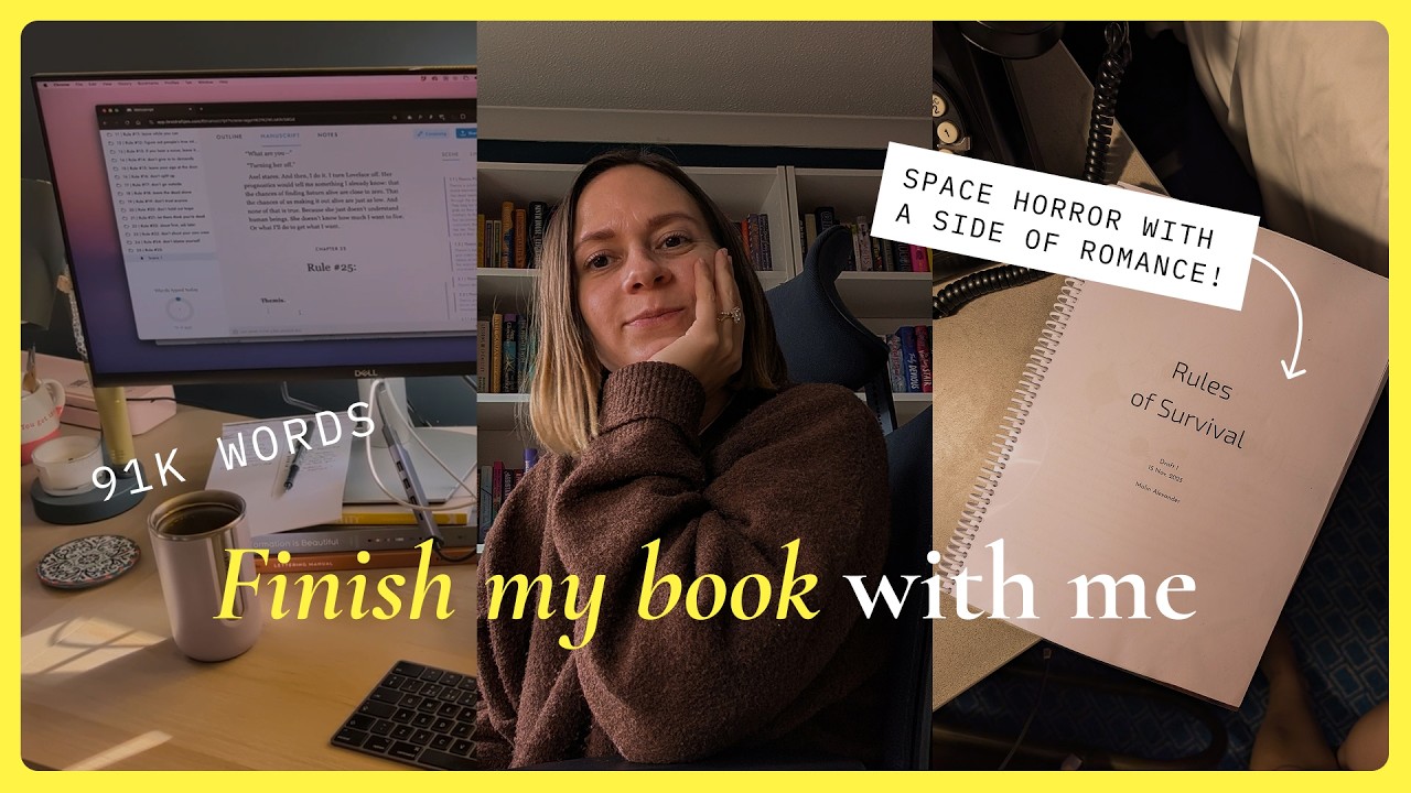 Finishing my scifi novel 🎉 - Episode 09 of Write a Book With Me 🖋️ writing vlog 🖋️