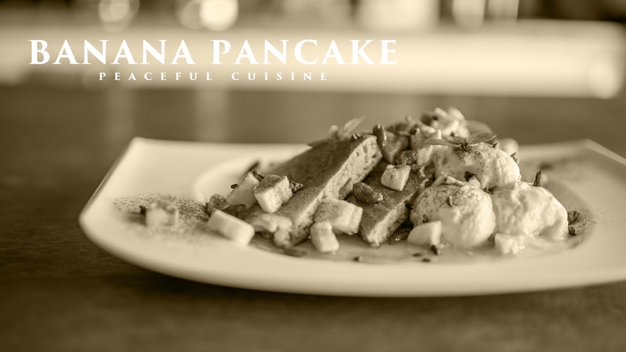 [No Music] How to Make Banana Pancake