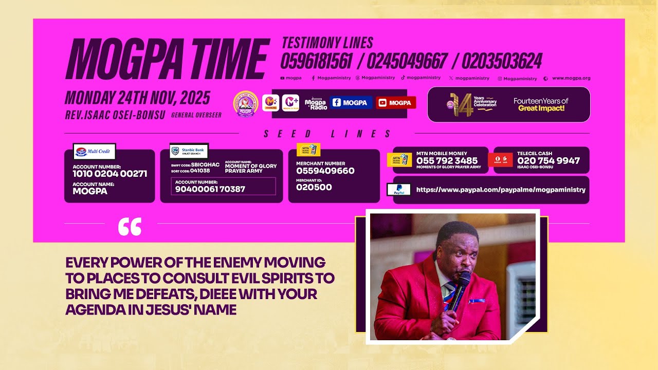 CRUSHING EVERY AGENDA OF DEFEAT  || MOGPA TIME WITH REV O B || 24 - 11 - 2025