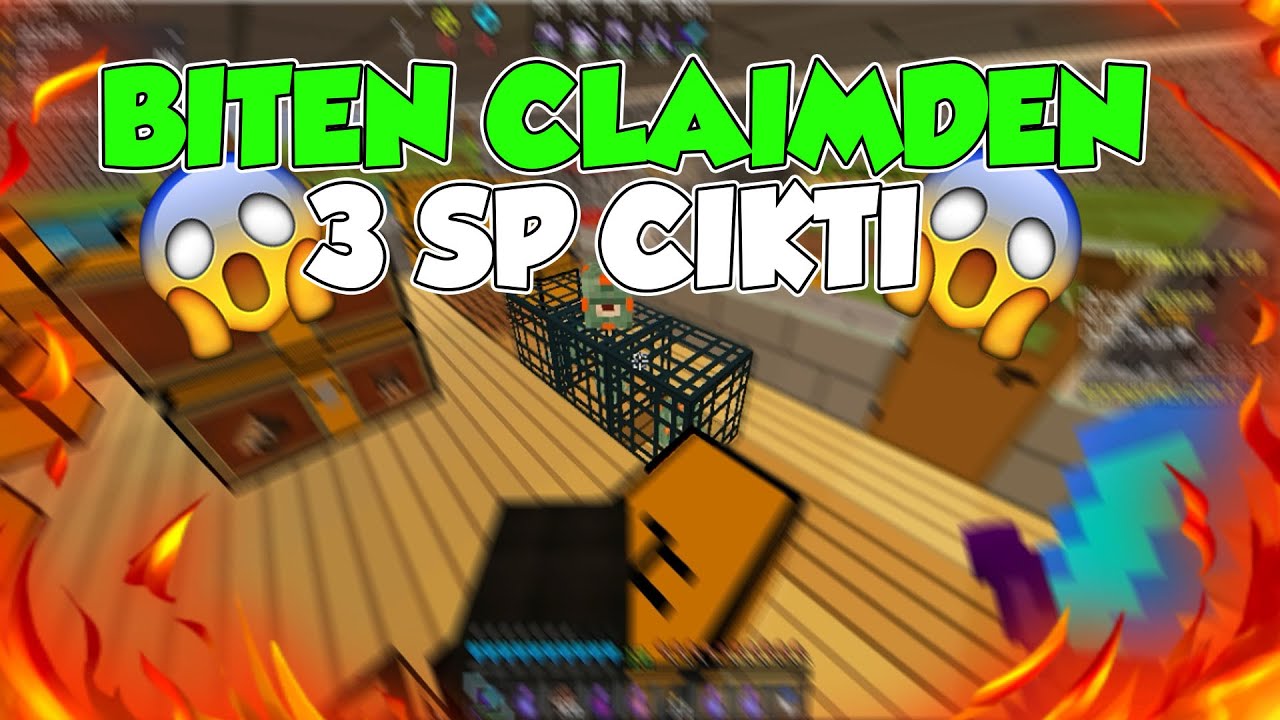 3 SPLİ CLAİM BULDUM ! BİTEN CLAİMDEN 3 SP ÇIKTI -minecraft sonoyuncu survival titanyum claim bekleme