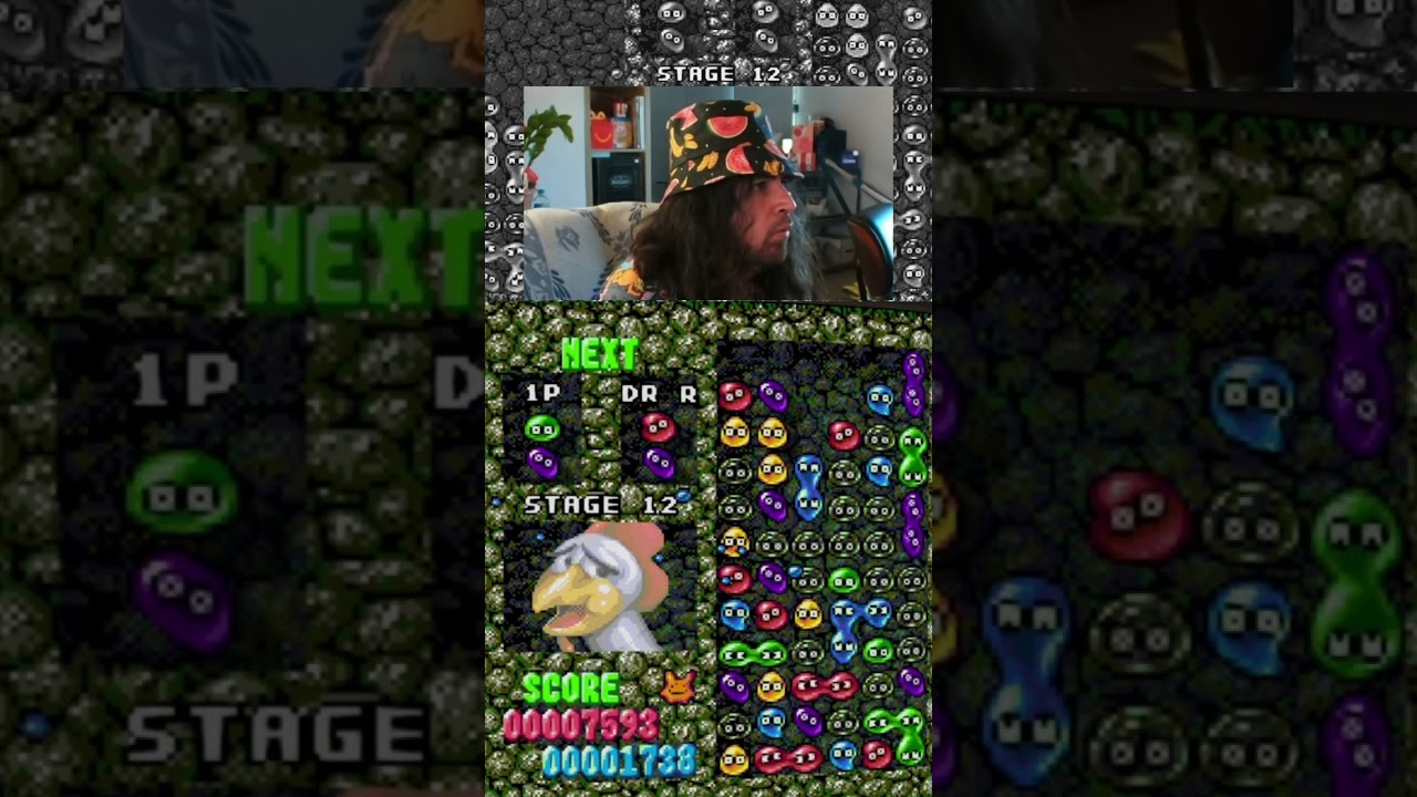 Rivalgaz beats level 12 in dr robotniks mean bean machine #shorts