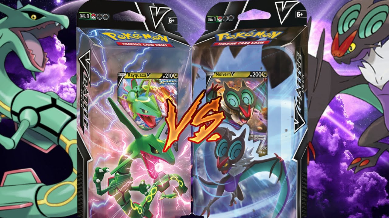 POKEMON TCG NOIVERN V BATTLE DECK VS RAYQUAZA V BATTLE DECK
